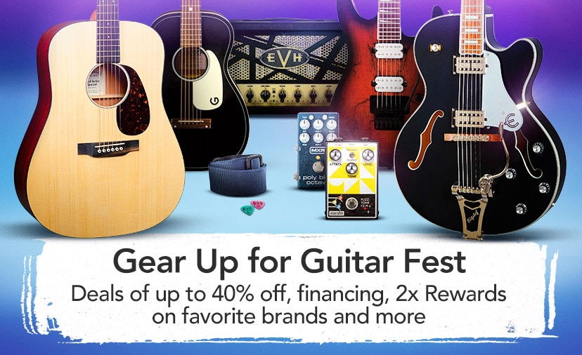 Gear Up for Guitar Fest. Deals of up to 40% off, financing, 2x Rewards on favorite brands and more. Shop now