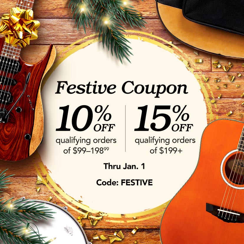 Festive Coupon. 10% off qualifying orders of $99–198.99. 15% off qualifying orders of $199+. Code FESTIVE. Shop or call 877-560-3807 thru 1/1