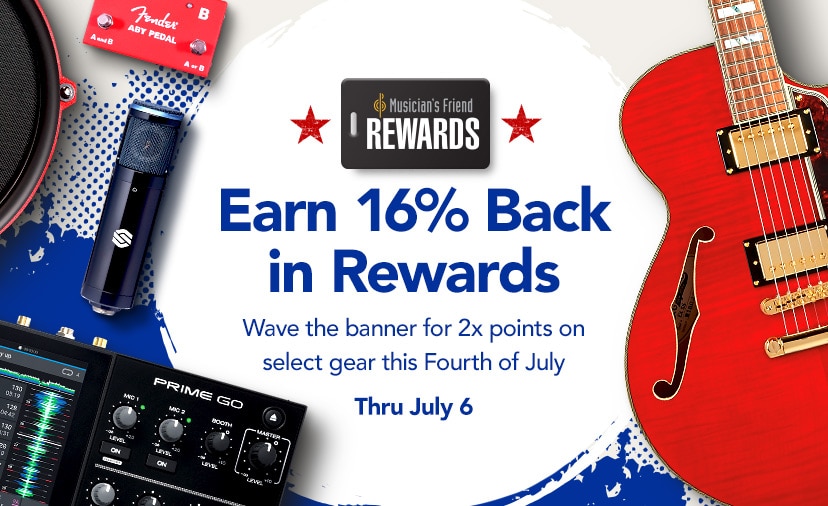 Earn 16% Back in Rewards. Wave the banner for 2x points on select gear this Fourth of July thru July 6. Shop Now