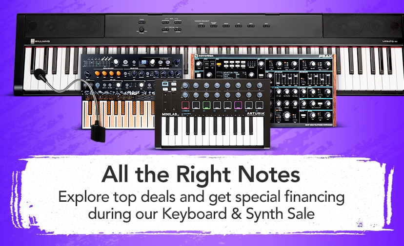 All the Right Notes. Explore top deals and get special financing during our Keyboard & Synth Sale. Shop now