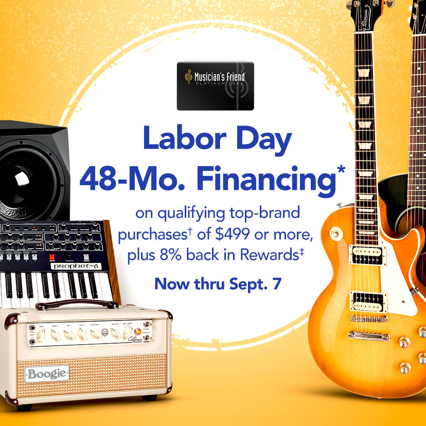 Labor Day 48-Month Financing* on qualifying top-brand purchases†, plus 8% back in Rewards‡ now thru Sept. 7. Get Details