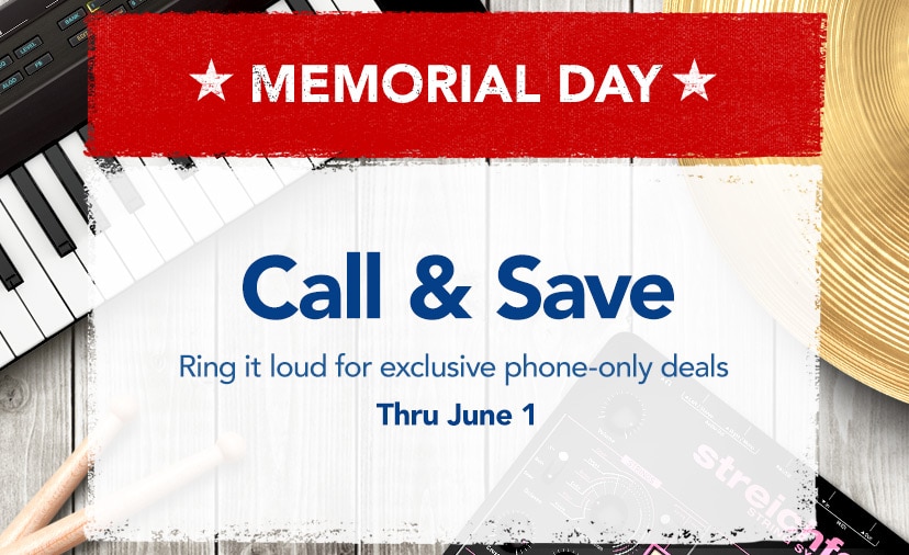 Memorial Day Call & Save. Ring it loud for exclusive phone-only deals thru June 1. Get Details or Call 877-560-3807