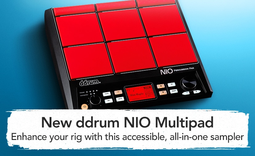 New ddrum NIO Multipad. Enhance your rig with this accessible, all-in-one sampler. Shop now