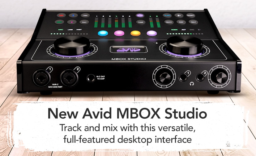 New Avid MBOX Studio. Track and mix with this versatile, full-featured desktop interface. Shop Now