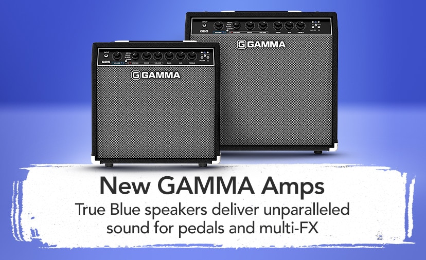 New GAMMA Amps. True Blue speakers deliver unparalleled sound for pedals and multi-FX. Shop Now