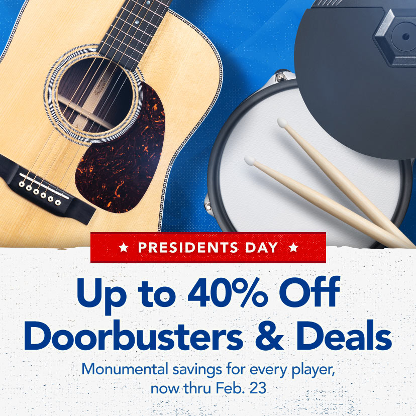 Presidents Day. Up to 40% Off Doorbusters & Deals. Monumental savings for every player, now thru Feb. 23. Shop Now