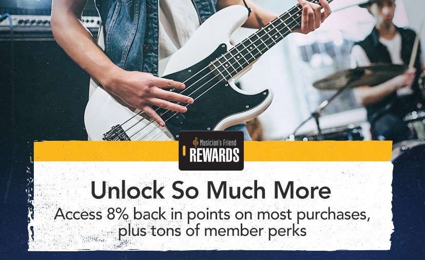 Musician's Friend Rewards. Unlock So Much More. Access 8% back in points on most purchases, plus tons of member perks. Join for free