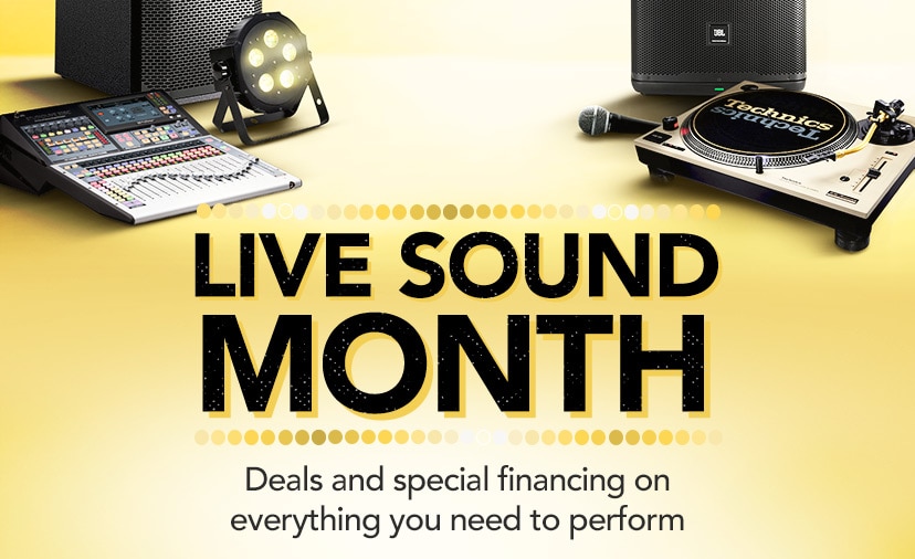 Live Sound Month. Deals and special financing on everything you need to perform. Shop Now