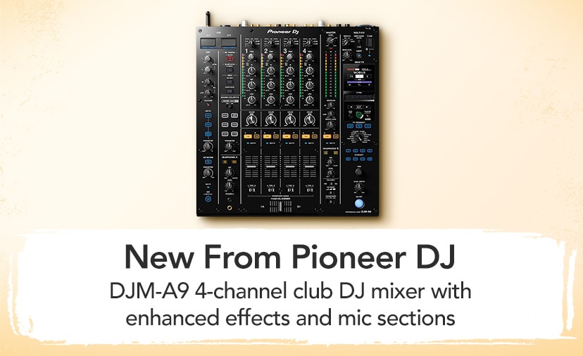 New From Pioneer DJ. DJM-A9 4-channel club DJ mixer with enhanced effects and mic sections. Shop Now