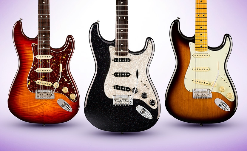 70 Years of the Fender(r) Stratocaster(r). Celebrate with new models sporting stunning finishes and anniversary appointments. Shop Now