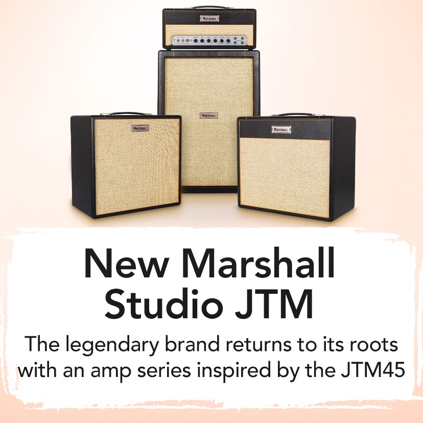 New Marshall Studio JTM. The legendary brand returns to its roots with an amp series inspired by the JTM45. Shop Now