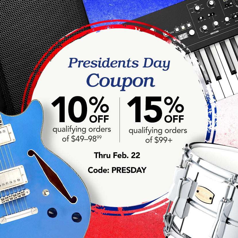 Presidents Day Coupon. 10% off qualifying orders of $49-98.99. 15% off qualifying orders of $99+. Code: PRESDAY. Shop Now. Thru Feb. 22