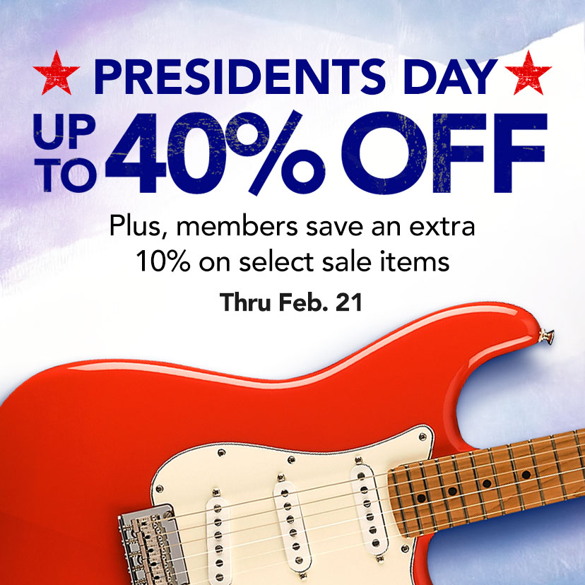 Presidents Day. Up to 40% off. Plus, members save an extra 10% on select sale items. Thru Feb. 21. Shop Now