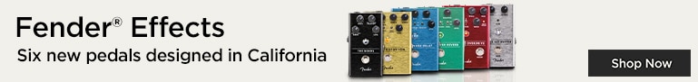 New Fender effects. Six new pedals from the legendary brand.