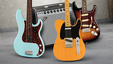 Fender Sale, up to twenty percent off. Special financing and limted time deals on select gear. Shop now.