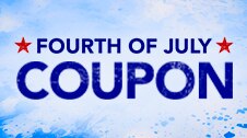 Fourth of July Coupon. Up to fifteen percent off qualifying orders of ninety nine plus dollars plus. Code: july4. Thru July seven. Shop Now