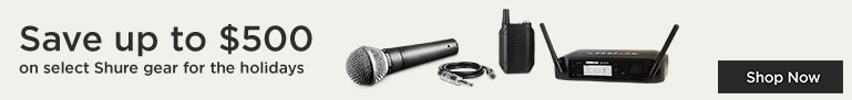 Save up to $500 on select Shure gear for the holidays