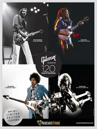 FREE Gibson guitar poster