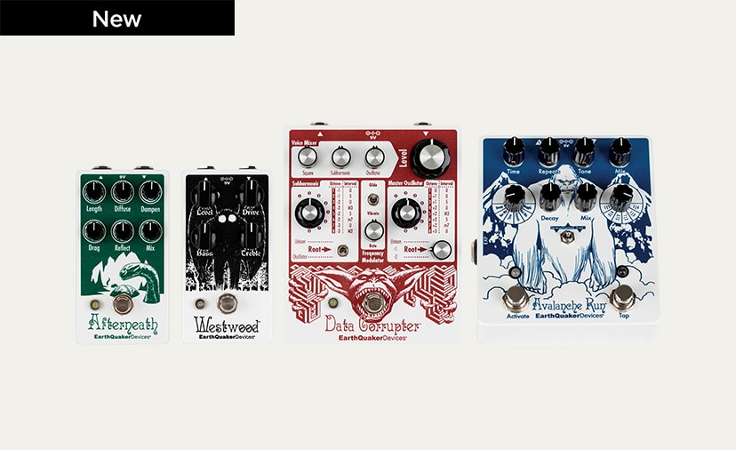 Limited-Edition EarthQuaker Pedals - Special-run artwork on four of their most popular effects