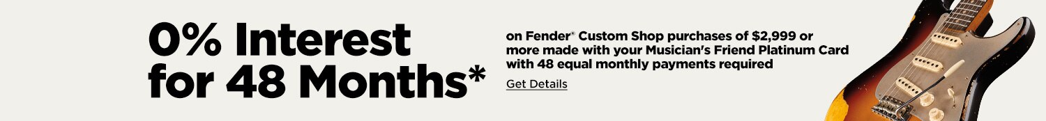 Fender Custon Shop 48 Month Financing