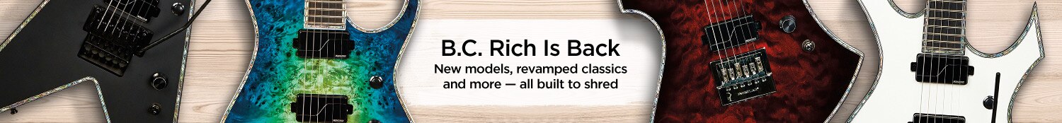 B.C. Rich is Back. New models, revamped classics and more - all built to shred.