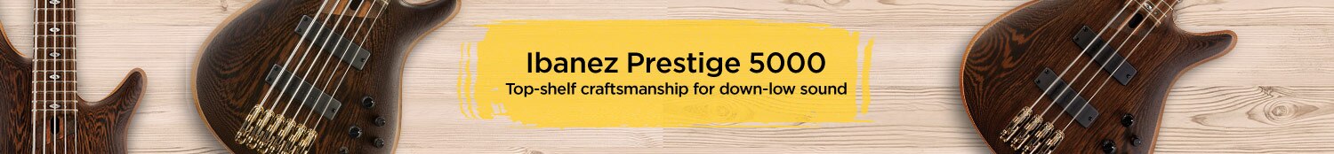 Ibanez Prestige 5000. Top-shelf craftsmanship for down-low sound