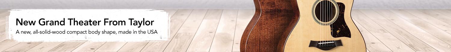 New Grand Theater From Taylor A new all-solid-wood compact body shape, made in the U.S.A.