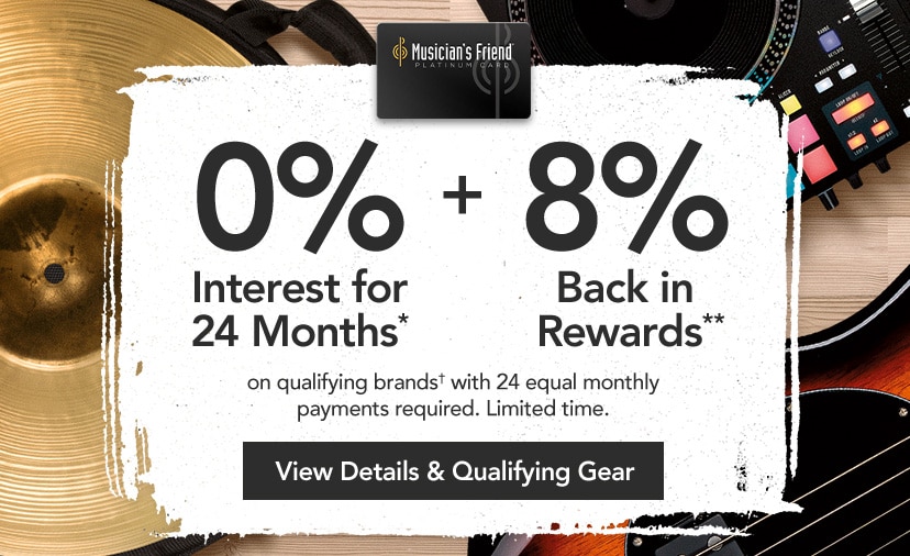 0% interest for 24 months on select Platinum Card purchases with 24 equal monthly payments required. Limited time. View details & qualifying gear