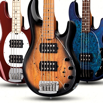 New from Sterling by music man. Get down with updated StingRay Basses, packed with premium features