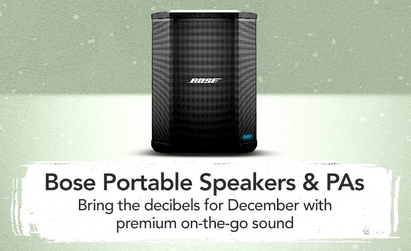 Bose Portable Speakers & P.A.s. Bring the decibels for December with premium on-the-go sound. Shop Now