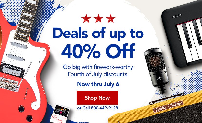 Deals of up to 40% Off. Go big with firework-worthy Fourth of July discounts. Now thru July 6. Shop Now or Call 800-449-9128