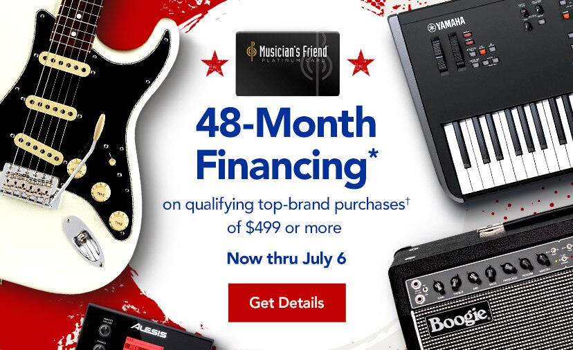 Fourth of July 48-Month Financing* on qualifying top-brand purchases† of $499 or more. Now thru July 6. Get Details.