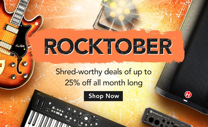 Go Bolder This Rocktober. Shred-worthy deals of up to 25 percent off all month long. Shop Now