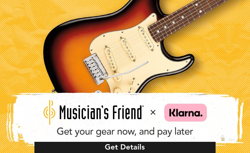 Musician's Friend x Klarna. Get your gear now, and pay later. Get Details