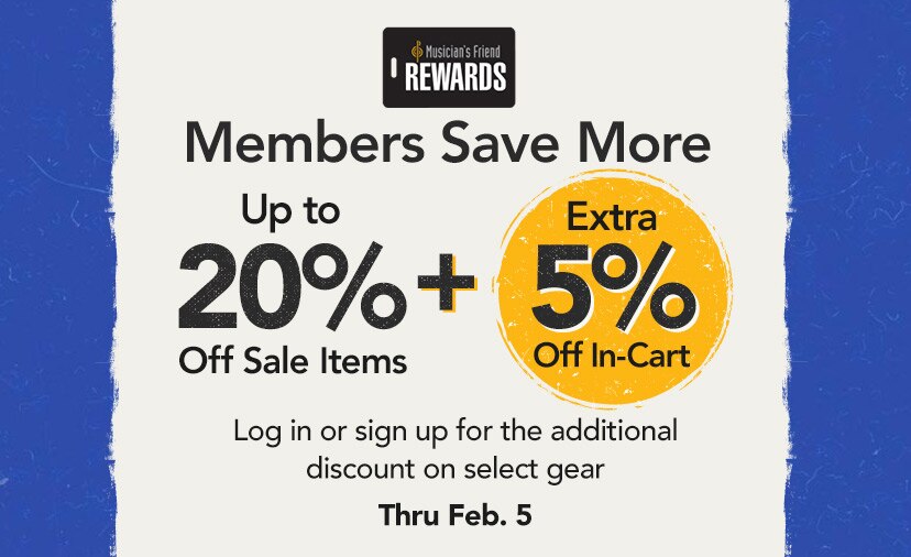 Members Save More. Up to twenty percent off sale items, plus extra five percent off in-cart. Log in or sign up for the additional discount on select gear.