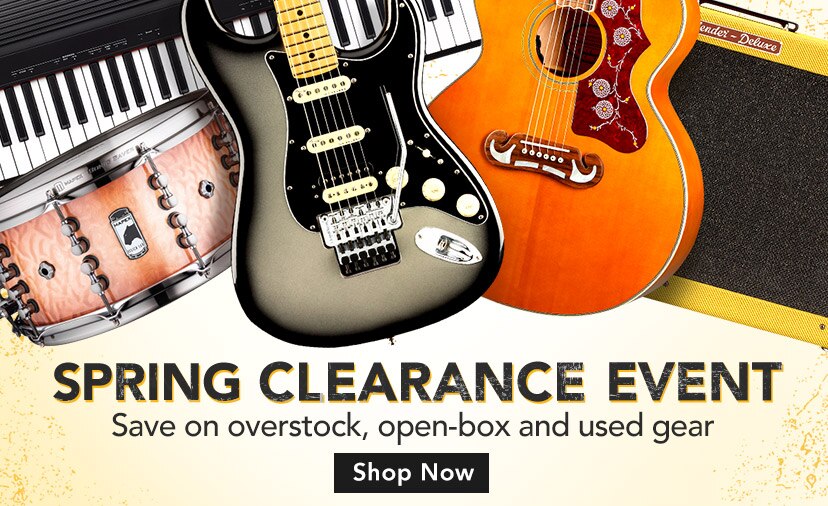 Spring Clearance Event. Deep discounts on overstock and used gear, plus members save extra on open box. Thru April ninth.