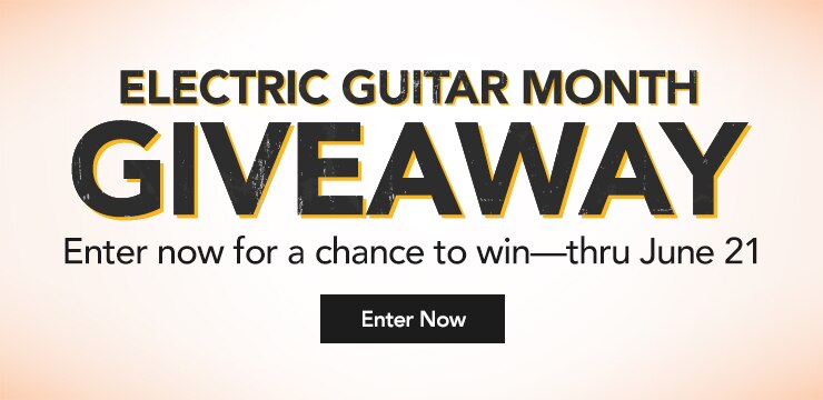 Electric Guitar Month Giveaway. Enter for a chance to win over four thousand dollars in prizes from Gibson & Mesa Boogie.