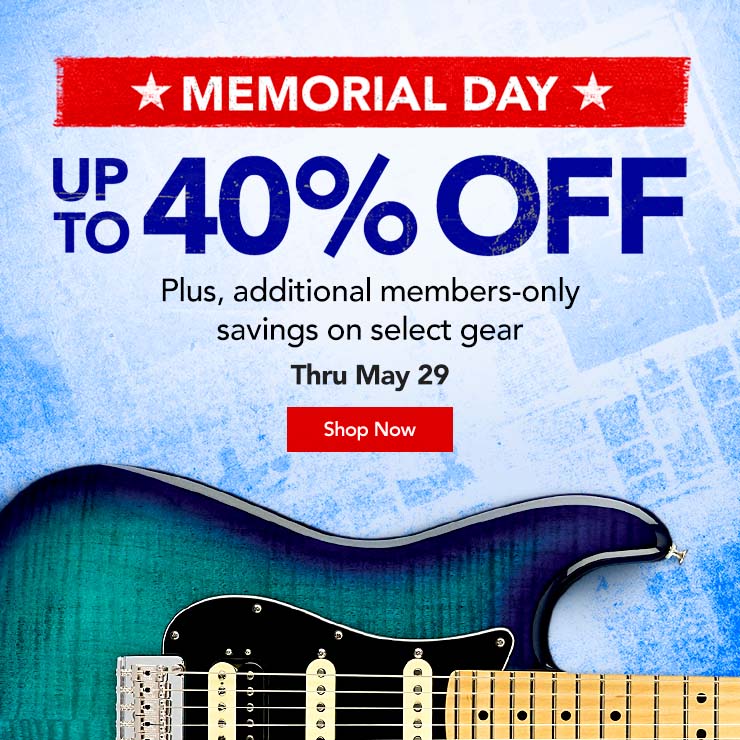 Memorial Day. Up to forty percent off. Plus, additional members-only savings on select gear. Thru May twenty nine. Shop Now