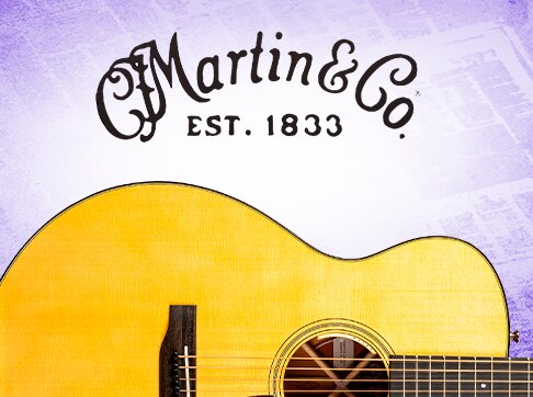 Martin logo. Deals, special financing and twenty four percent back in points on select guitars thru March ten. Shop Now