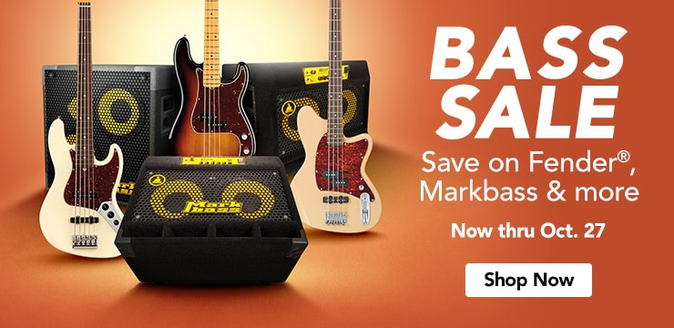 Bass sale, save on fender, markbass and more. Shop now.