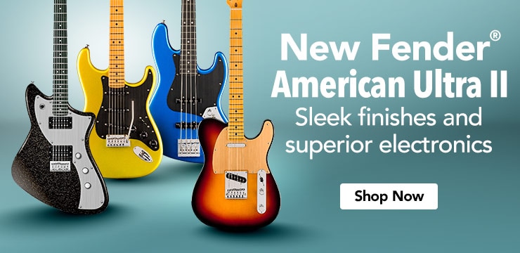 New Fender American Ultra. Sleek finishes and superior electronic guitars. Shop now.