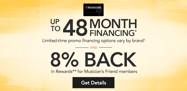 Up to forty eight month financing. Limited-time Platinum card promo financing options vary by brand. Eight percent back in Rewards for members.