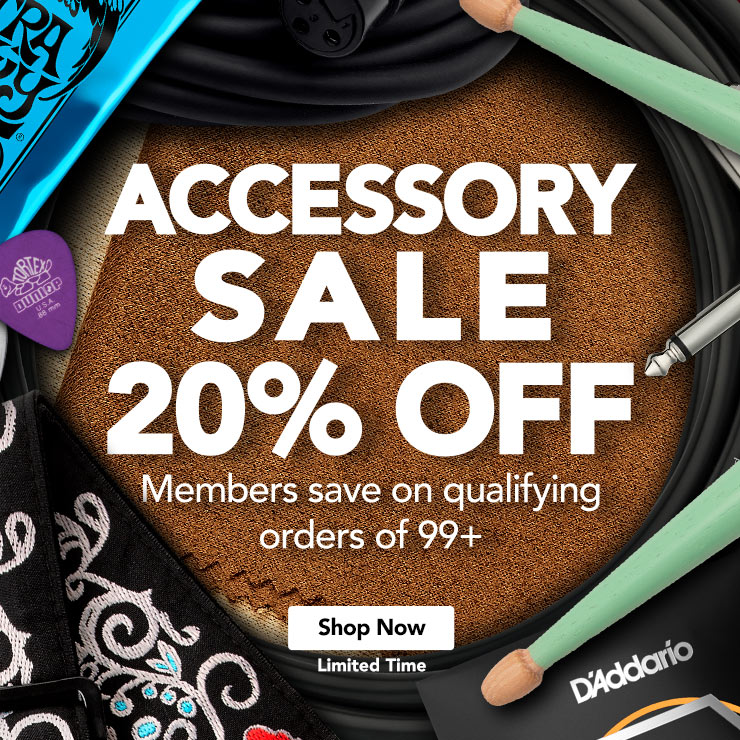 Twenty percent off member accessories sale. Shop now