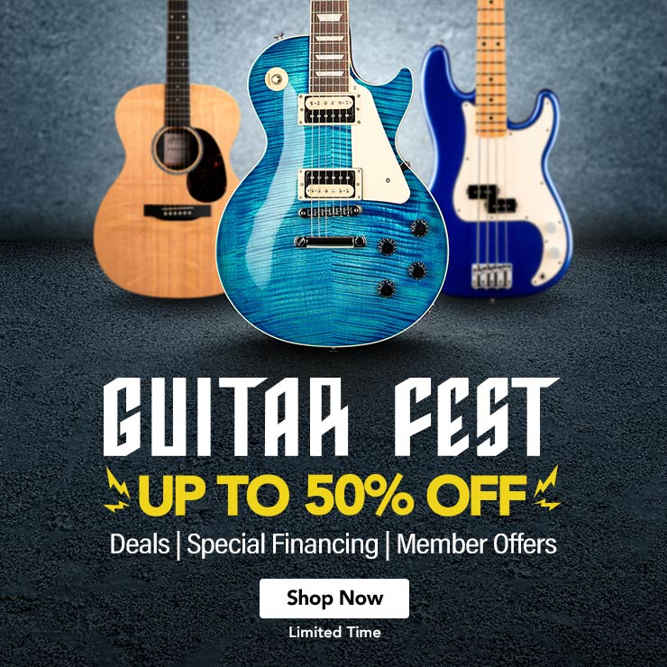 Guitar Fest up to fifty percent off. Deals, special financing and members off. Shop now.