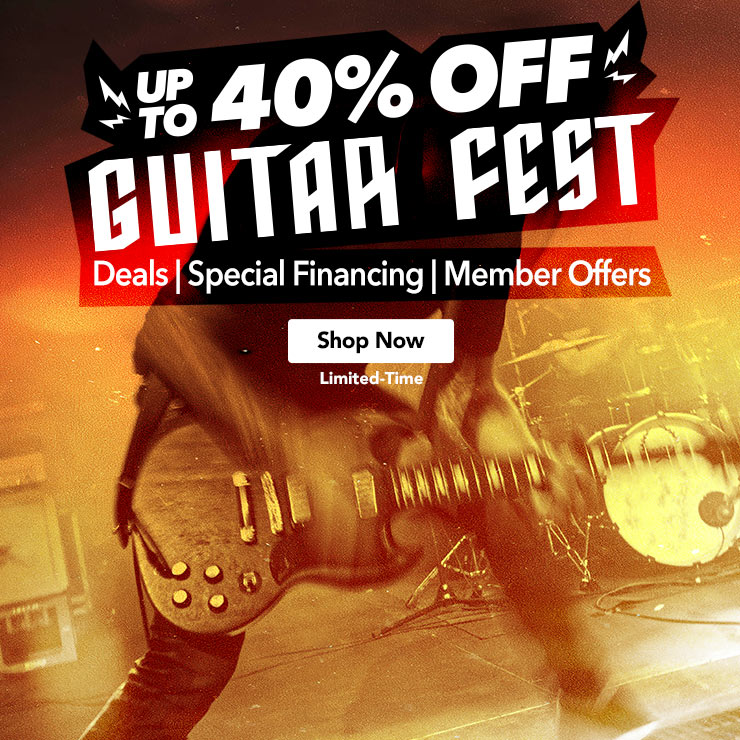 Up to forty percent off guitar fest. Deals, special financing and member offers. Shop Now. Limited Time.