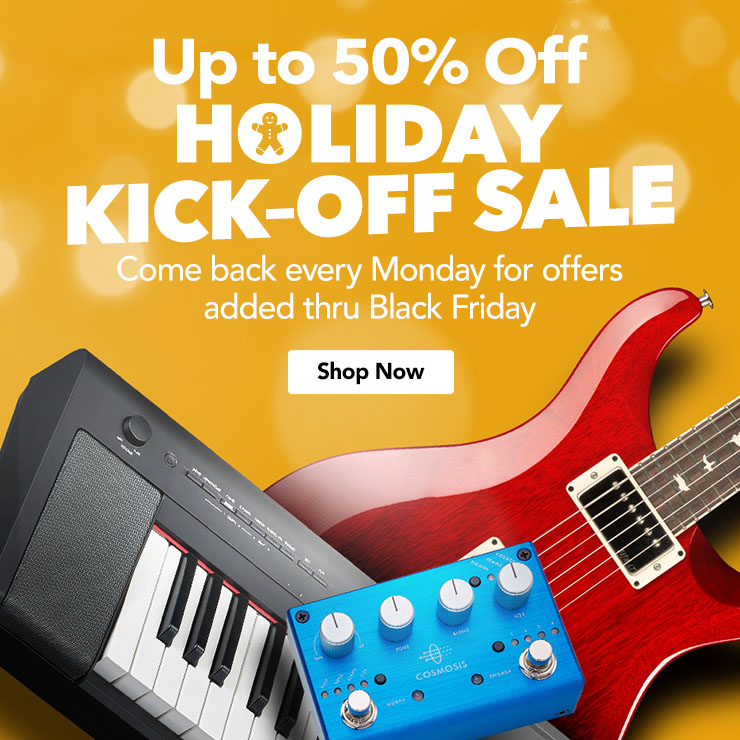 Up to fifty percent off holiday kick off sale. Come back every Monday for offers added thru black Friday. Shop now.