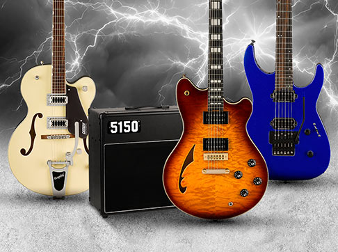 Win an electric guitar every week. Come back every Monday for a chance to win.