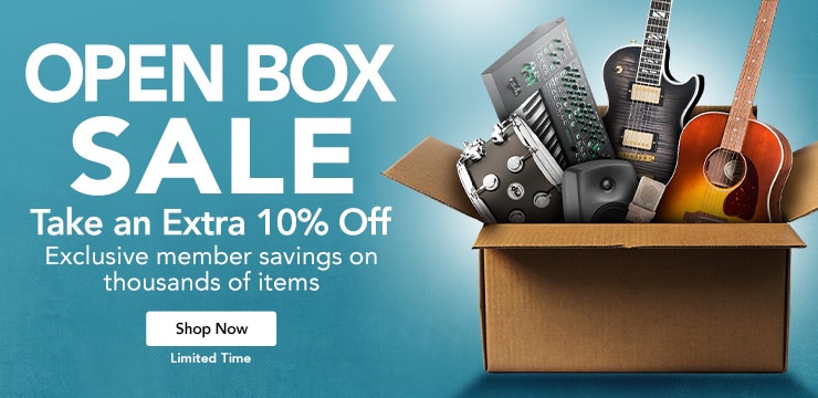 Open box sale. Members take an extra ten percent off open box items
