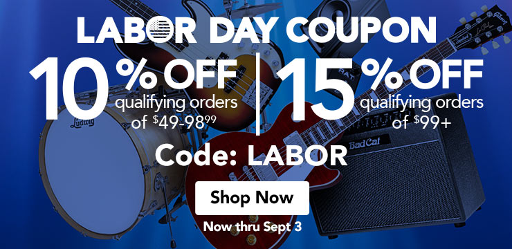 Ten percent off qualifying orders of forty nine and above. Fifteen percent off qualifying orders of ninety nine plus  Code: labor
