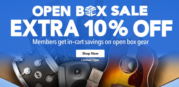 Open box sale. Members take an extra ten percent off open box items